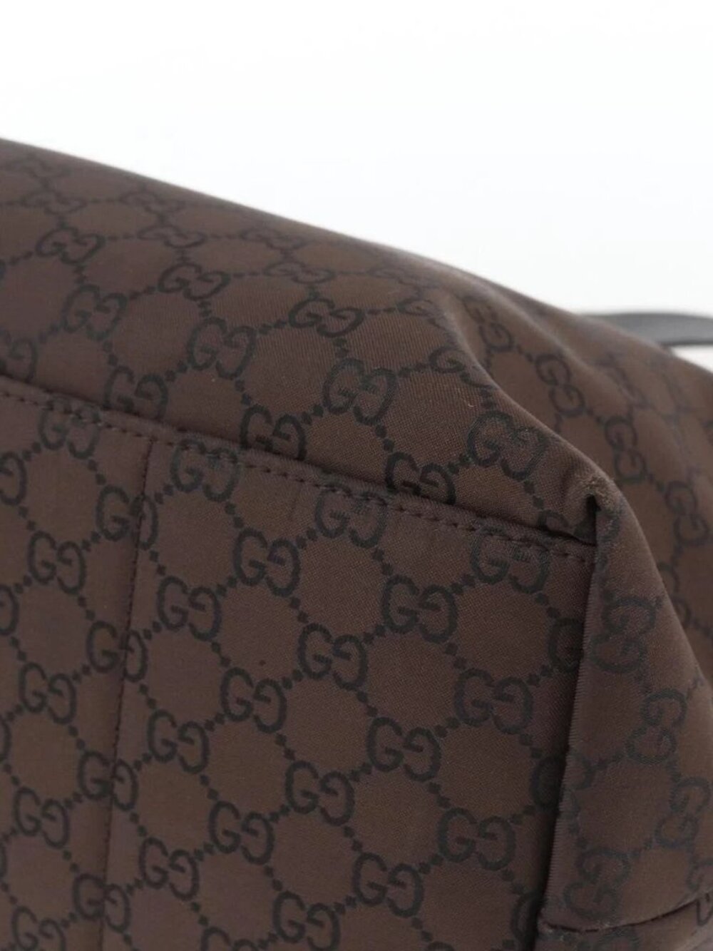 GUCCI GG Canvas Shoulder Bag Brown Silver 272350 Auth ka1322 - Picture 4 of 16